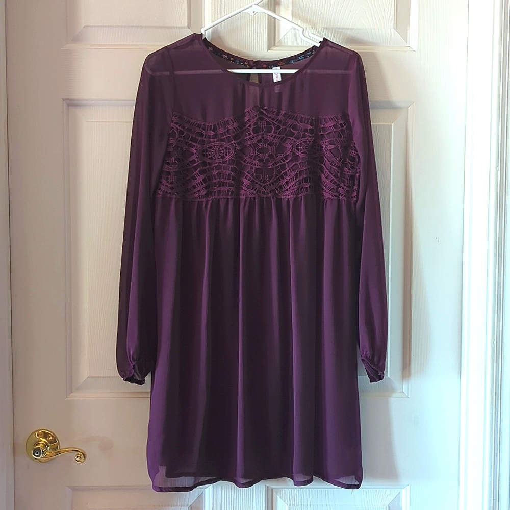 Crochet front Aline dress